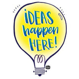 Ideas Happen Here Wall Art