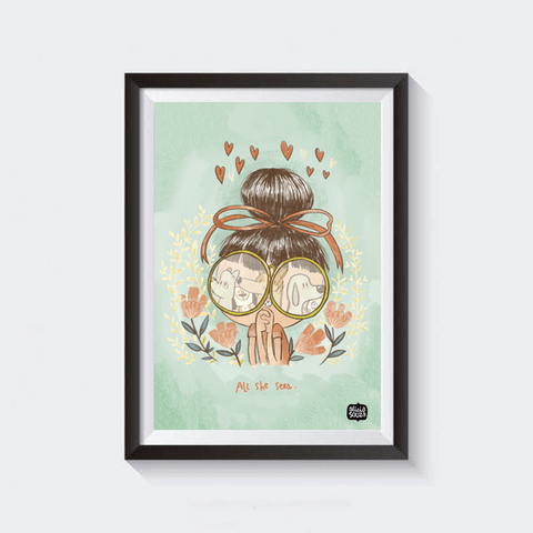 All She Sees Wall Art