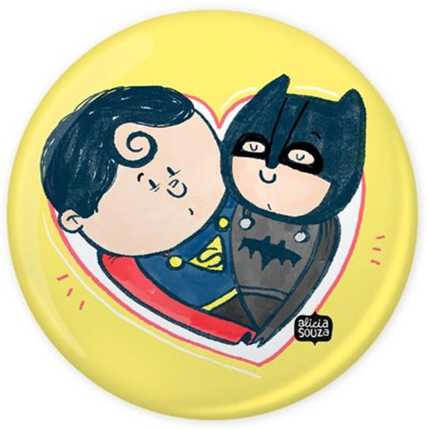 Badge - Batman Superman Love Badge