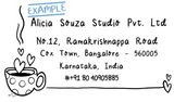 Coffee Address Stamp