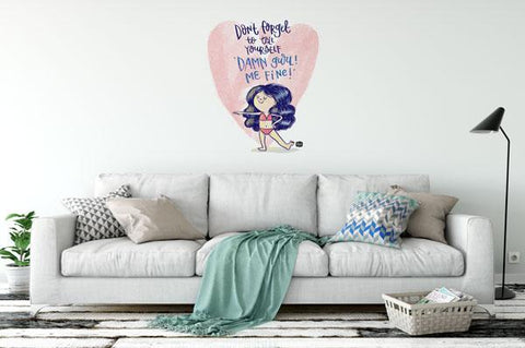 Damn Girl Decal