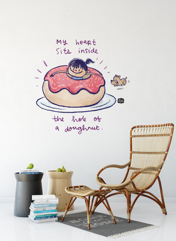 Girl In A Doughnut Decal