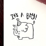 It's A Boy Stamp