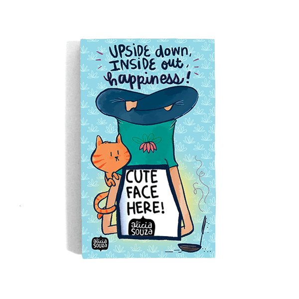 Magnetic Frame - Upside Down Yogi-Refrigerator Magnetic Frame SMALL