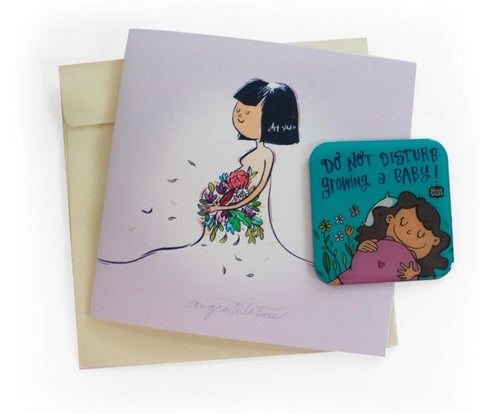 Premium Cards - Baby On The Way Duo Greeting-Premium