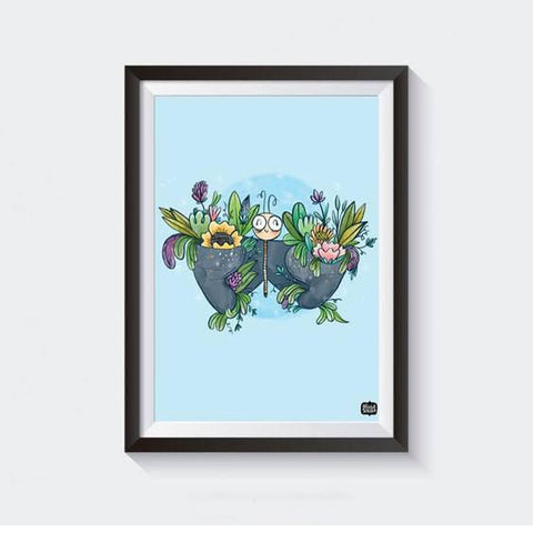 Prints - Butterfly Hug Wall Art