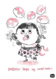 Prints - Doughnut Girl Wall Art