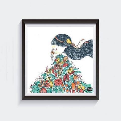 Prints - Flower Girl Wall Art