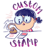 Window cat Name Custom Stamp