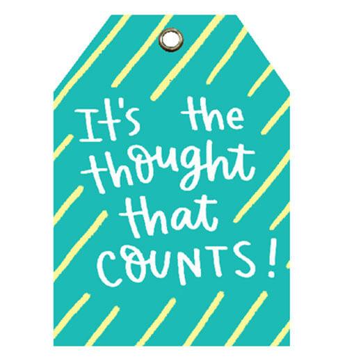 Thoughts Gift Tag Set of 10