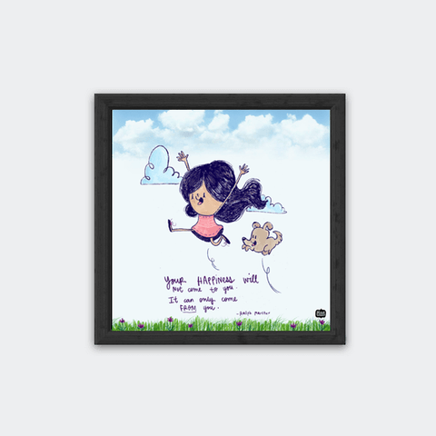Happiness comes from you Wall Art